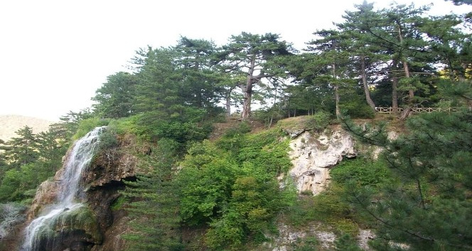 Nallıhan Uyuzsuyu Şelalesi’nde görsel şölen