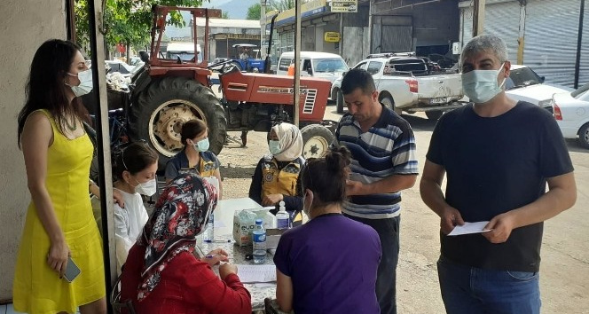 Osmaniye’de sanayi sitesinde ‘yerinde aşı’ uygulaması