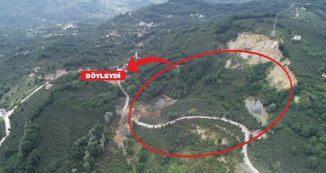 80 yıllık heyelan böyle durdu