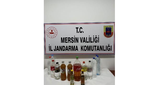 Silifke’de 18 litre etil alkol ele geçirildi