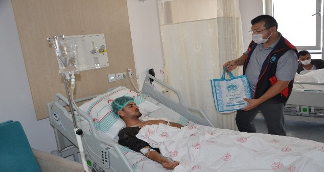 Aksaray Belediyesinden hastalara bakım seti