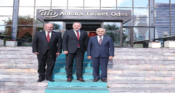 Kosova Bölgesel Kalkınma Bakanı Damka’dan ATO Başkanı Baran’a ziyaret