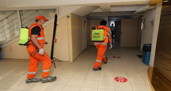 Fatsa’da YKS öncesi okullar dezenfekte edildi