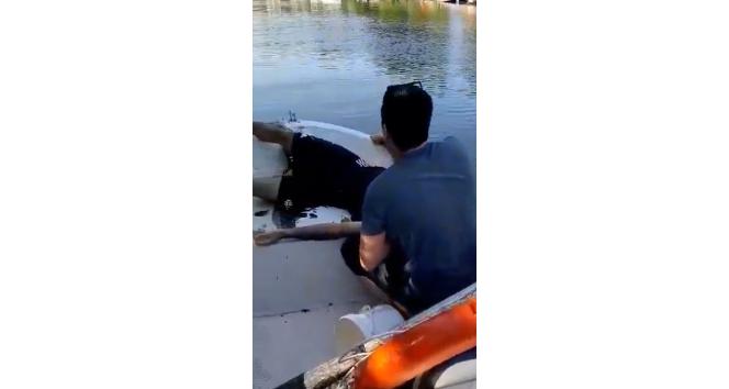 Yalova’da dereye düşen şahıs son ânda kurtarıldı