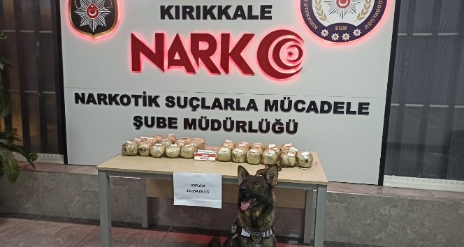 Kırıkkale’de 16 kilogram eroin ele geçirildi