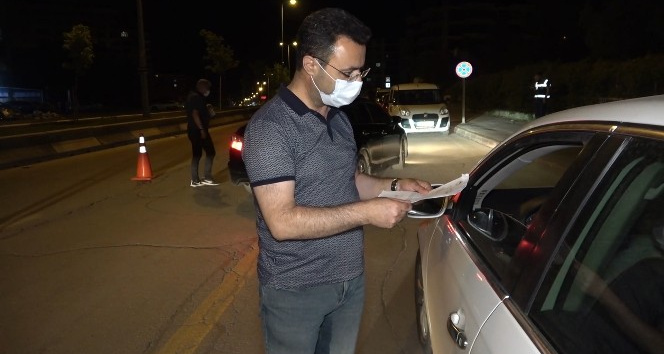 Sokağa çıkma kısıtlamasının son saatlerinde 13 kişiye 52 bin lira ceza