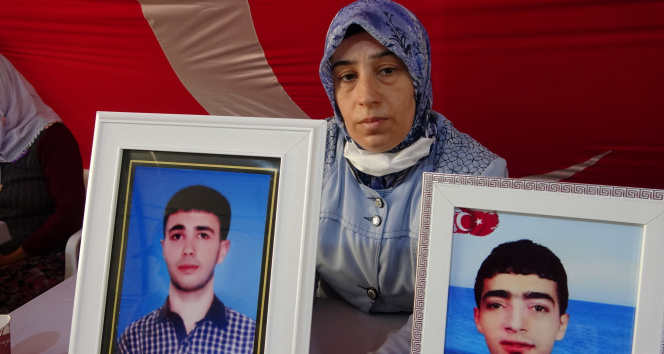 Eylemdeki anne Elhamandan PKKya tepki