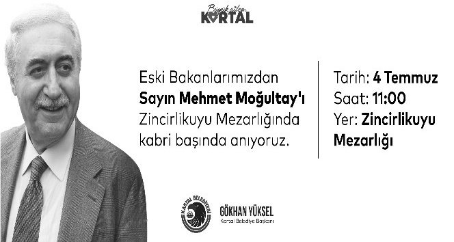 Eski Bakan Moğultay vefatının 4’üncü yılında kabri başında anılacak
