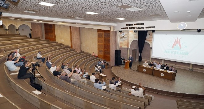 Nevşehir Belediye Meclisi Temmuz ayı toplantısı yapıldı