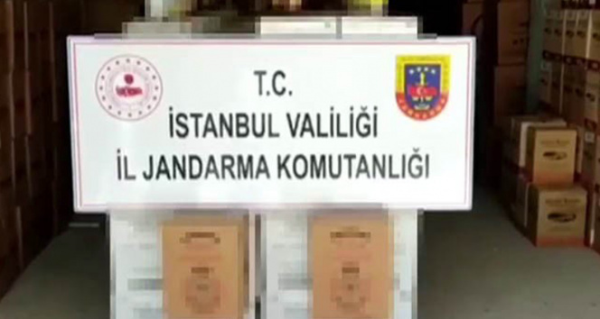İstanbulda sahte içki operasyonu: 8 bin litre ele geçirildi