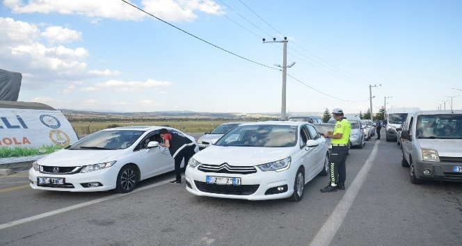 Uşak’ta 42 araç trafikten men edildi