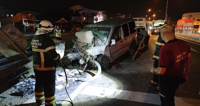 Çiftlikköy’de trafik kazası:  1 yaralı