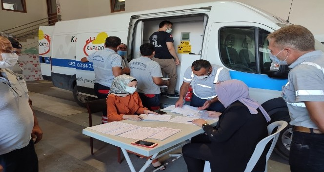 Belediye personelleri sağlık taramasında geçirildi