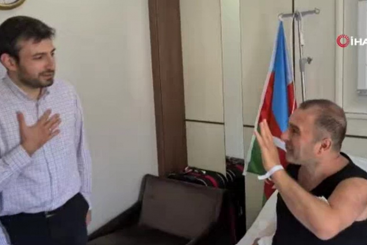 Selçuk Bayraktar, tedavi gören Karabağ gazisini ziyaret etti
