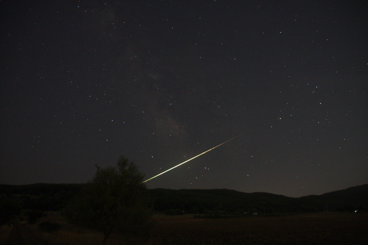 Meteor düşüşü Bursa’da görüntülendi