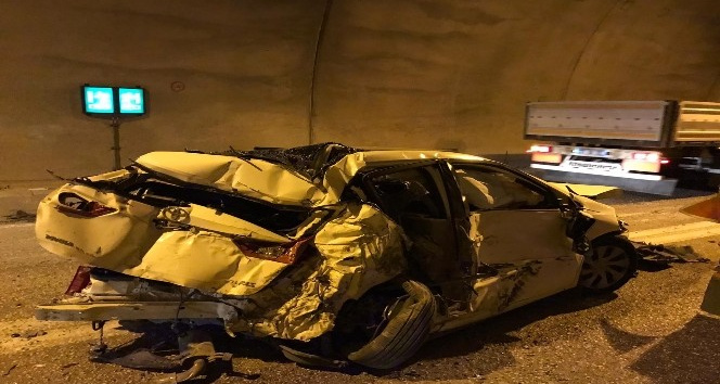 Artvin’de tünel içinde kazada facia uzuz atlatıldı