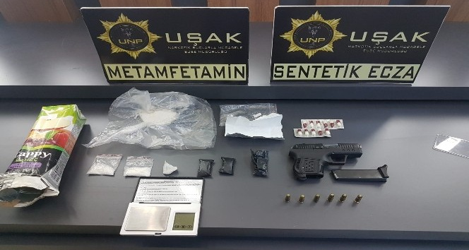 Uşak’taki uyuşturucu operasyonunda 4 tutuklama