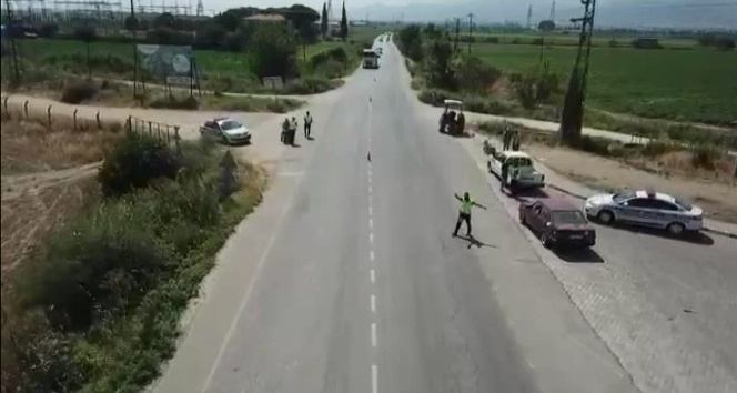 Salihli Jandarma’dan drone destekli denetim