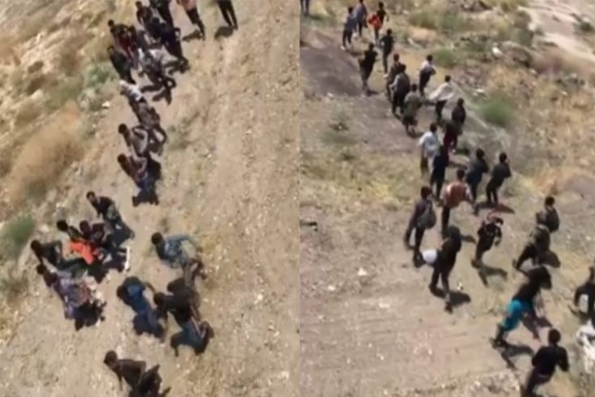 Van’da arazide yürüyerek ilerleyen 113 düzensiz göçmen yakalandı