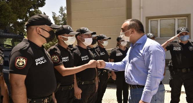 Jandarma ile poliste bayramlaşma töreni