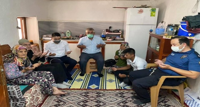 Kaymakam Göktaş’tan şehit ailesine bayram ziyareti