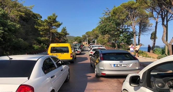 Aşırı yoğunluk oluştu, Milli Park araç girişine kapatıldı