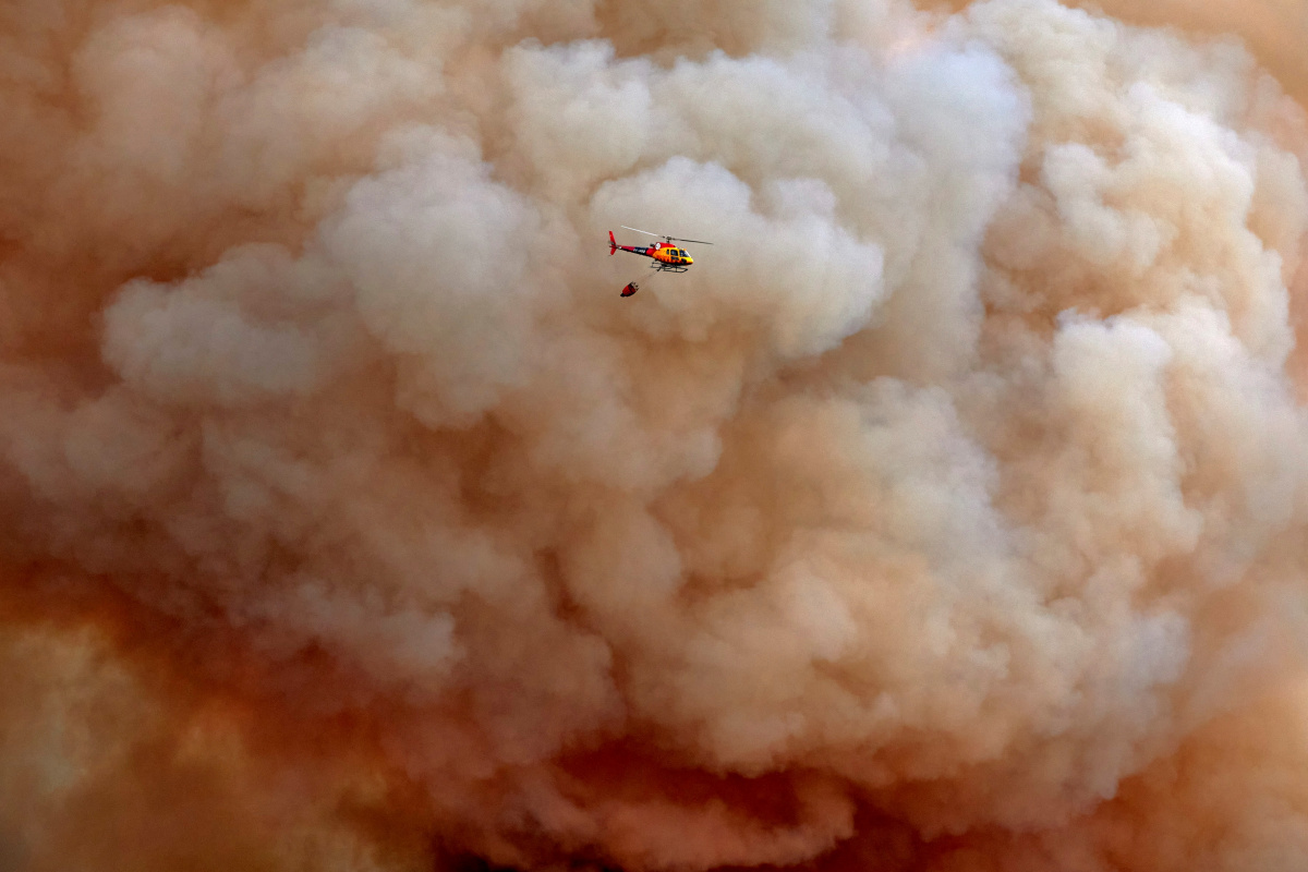İspanya&#039;da korkutan orman yangını