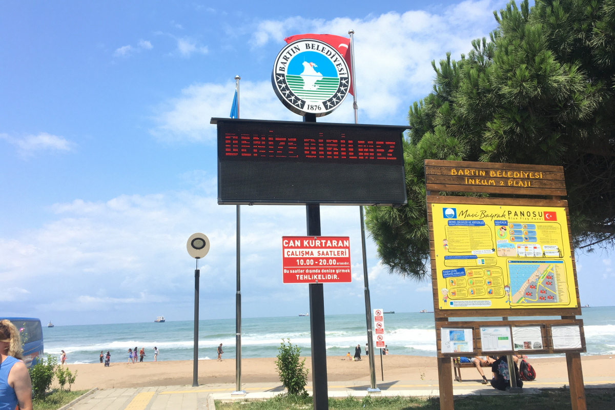 İnkumu plajında denize girmek yasaklandı