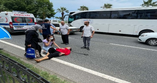 Yolun karşısına geçmeye çalışan kadına kamyonet çarptı