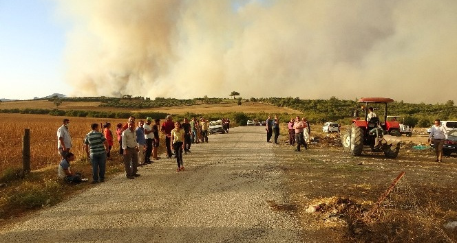 Yangın bölgesinde köylülerin tedirgin bekleyişi sürüyor