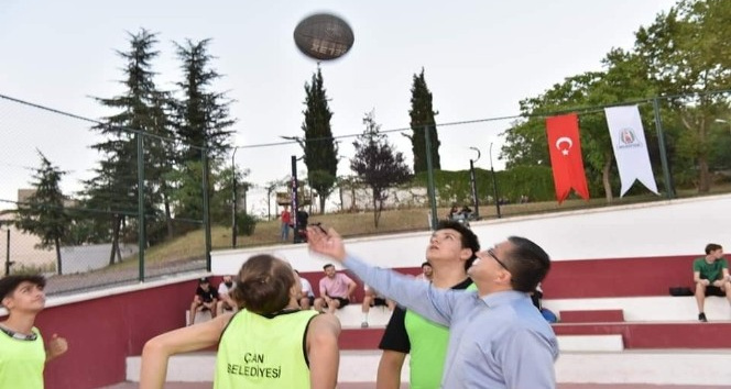 Çan’da Streetball Turnuvası başladı