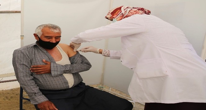 Mevsimlik tarım işçilerine, korona virüs aşısı yapılıyor