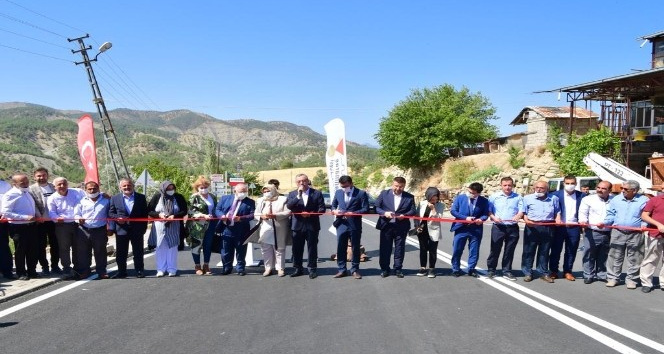 Kahramanmaraş’ta asfaltlanan Ilıca yoluna açılış