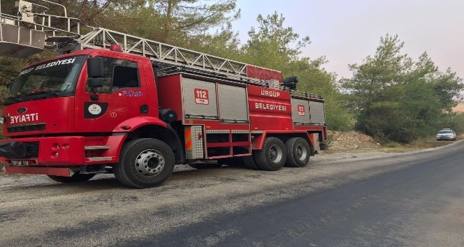 Ürgüp itfaiyesi Osmaniye’deki yangın için yardıma gitti