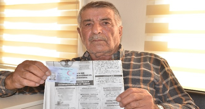 Kaybettiği kimliği 70 yaşındaki çiftçinin kabusu oldu