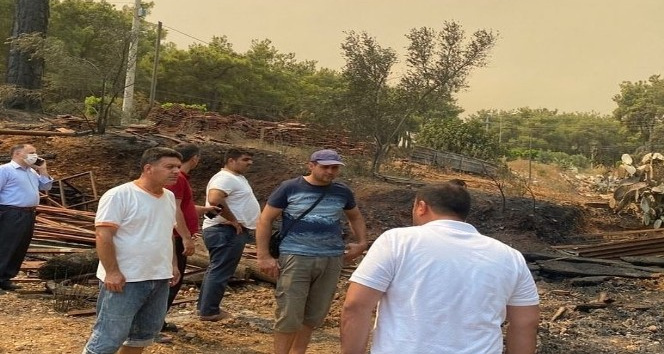 Çiçekdağı Belediye Başkanı Hakanoğlu, Manavgat’ta yangın bölgelerinde inceleme yaptı