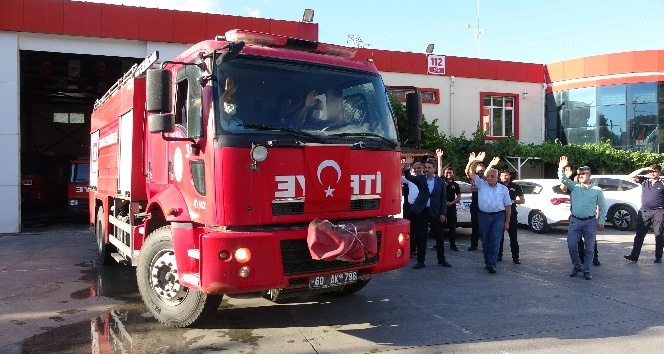 Tokat’tan yangın bölgesine destek