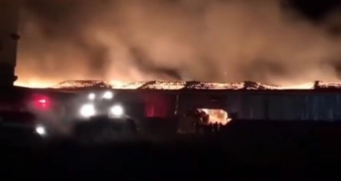 Kahramanmaraş’ta geri dönüşüm tesisinde yangın