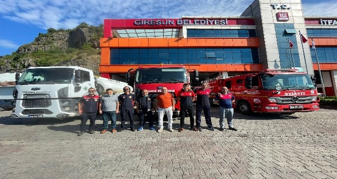 Giresun’dan Antalya’ya itfaiye aracı ve personel desteği