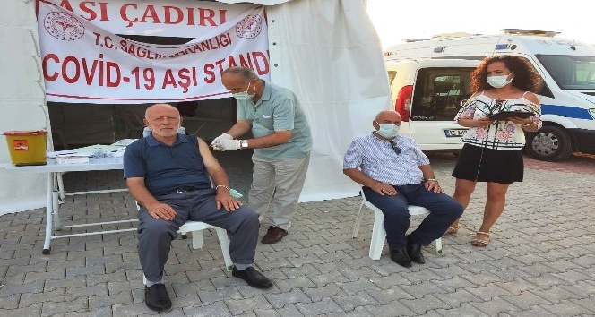 Festivale katılanlara aşı