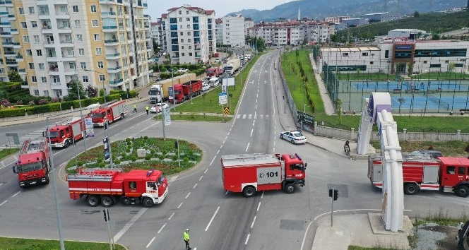 Can Azerbaycan yardım ekipleri Ordu’da yakıt ikmali yaptı