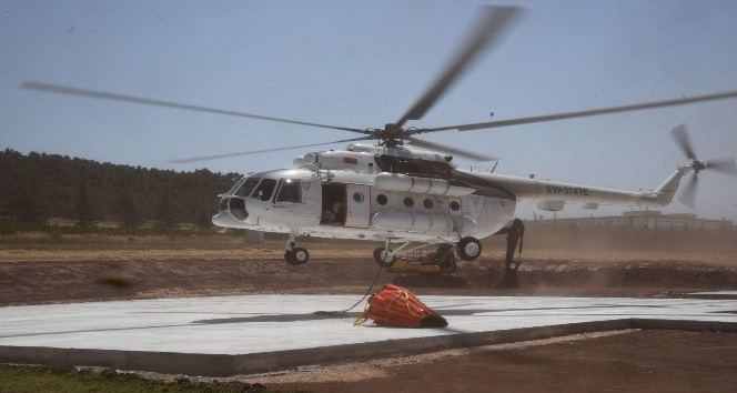 Eskişehir’de konuşlanan helikopter Isparta’daki yangına müdahale için havalandı