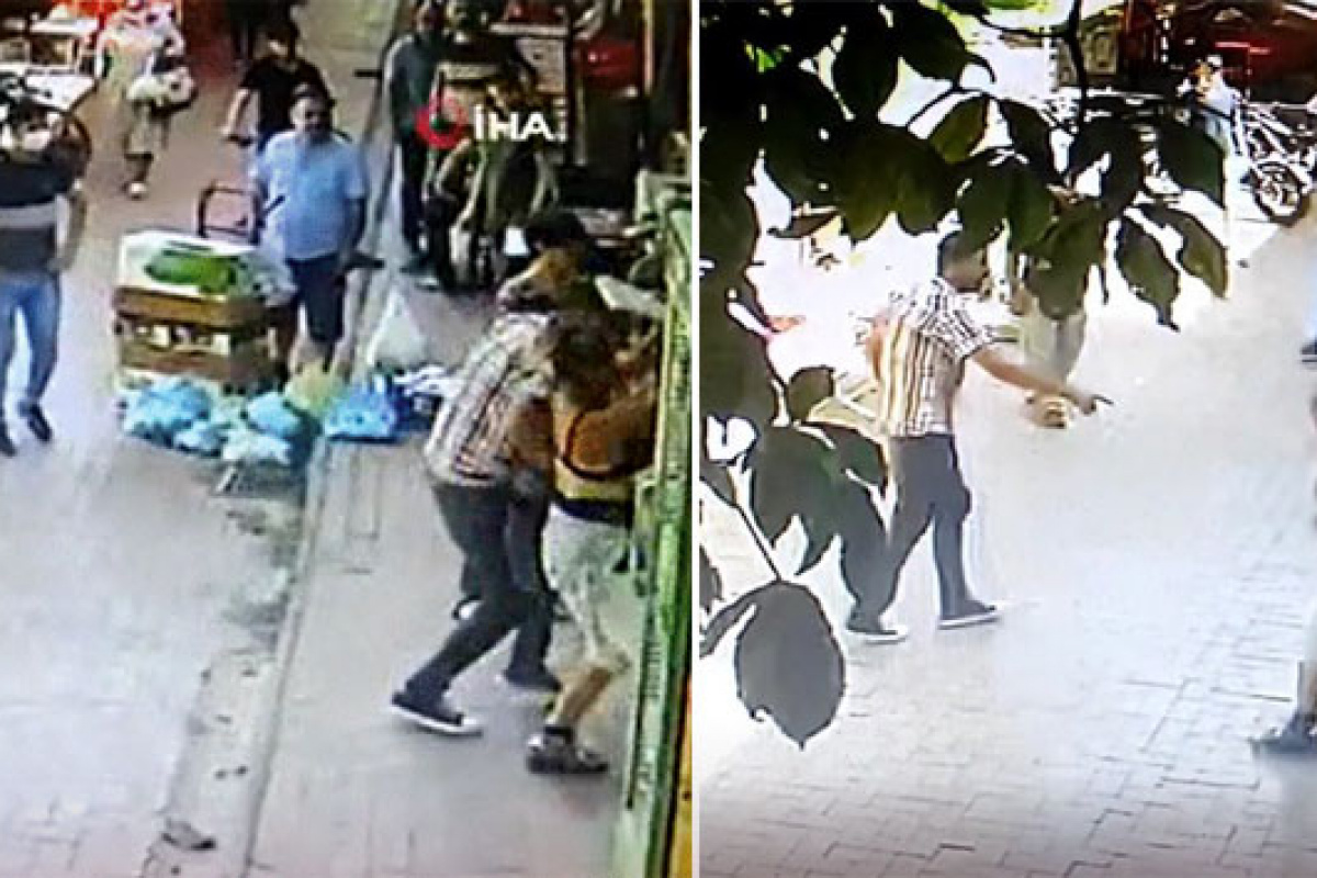 Edirne’de yaşlı adam parkta 2 kişiyi bıçakladı, o anlar kameraya yansıdı
