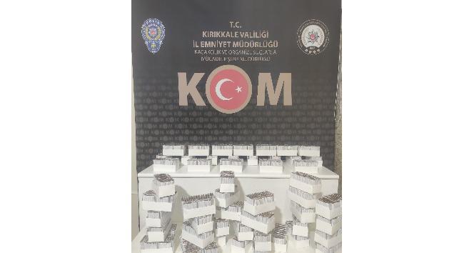 Kırıkkale’de 19 bin makaron ele geçirildi