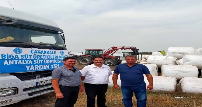 Biga Süt Birliği, afet bölgesine 2 tır yardım gönderdi