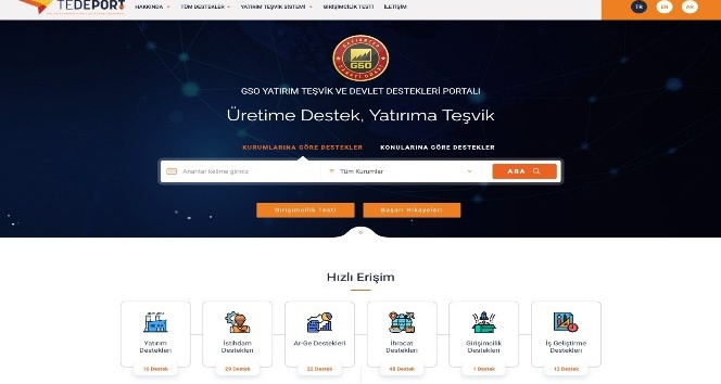 GSO’dan yatırımcı ve girişimciler için &quot;teşvik ve destek&quot; portalı