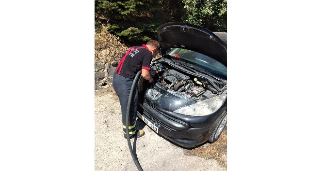 Kırklareli’nde otomobil yangını