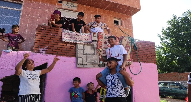 Edirneli minik pehlivana 9/8’lik karşılama