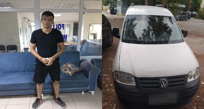 Çaldığı araçla kaçmaya çalışan hırsızlık zanlısı kovalamaca sonucu yakalandı