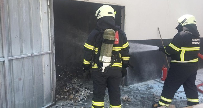 Kırıkkale’de malzeme deposunda yangın